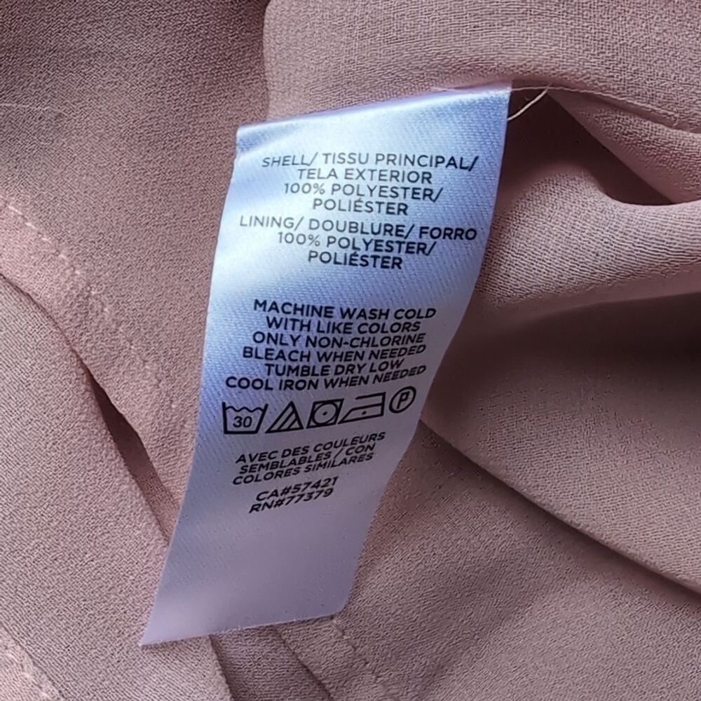 NWT Ann Taylor Women’s Juliet Pleated Sheer Balloon Sleeve Spring Pink Top XL - Picture 12 of 12